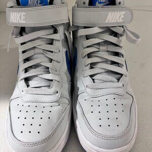 Nike Kids Court Borough Mid Pure Platinum Photo Blue